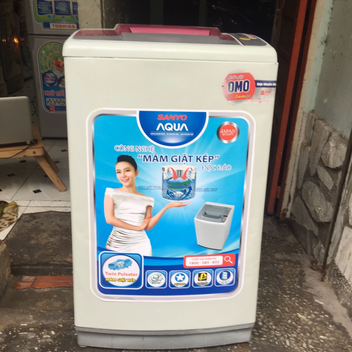 Máy Giặt Cũ Sanyo  7 kg mới 88%